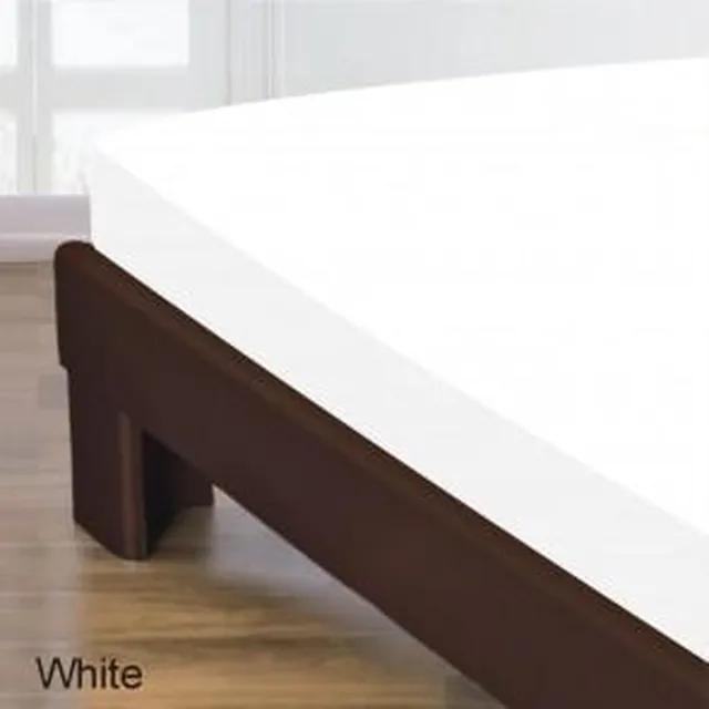 Homéé® Hoeslaken Katoen wit 140x220 +30 cm eenpersoons bed - gladde 100% Katoen - Perfecte pasvorm