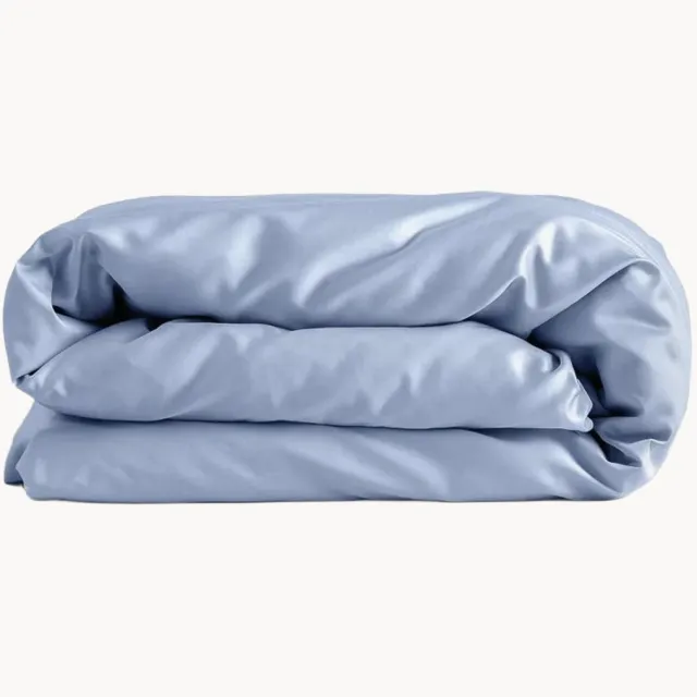 Dalfilo Katoensatijnen dekbedovertrek Sky Blue Blauw