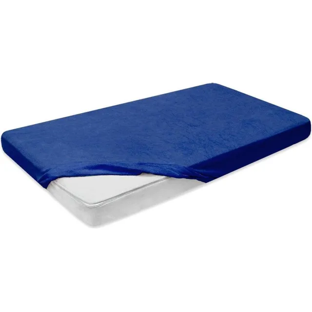 Darymex Terry hoeslaken met rubber band 130/140x200 Donkerblauw