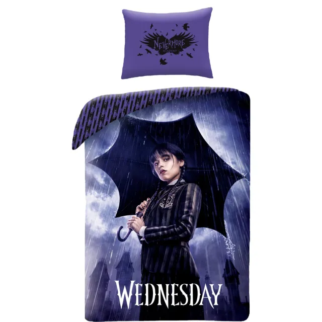 Wednesday Dekbedovertrek Nevermore - Polyester Paars