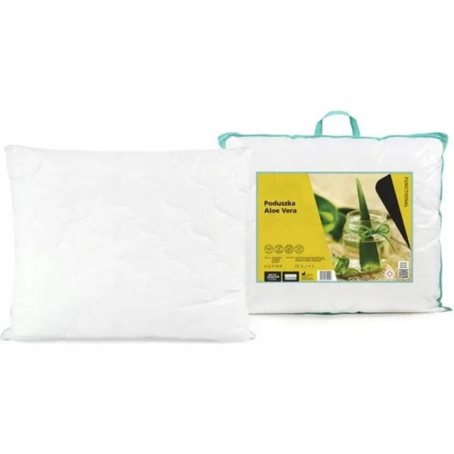 wendre Aloe Vera Serie - Anti-allergische Kussen - 50x60 cm - Ergonomisch - Voor Hooikoorts Wit