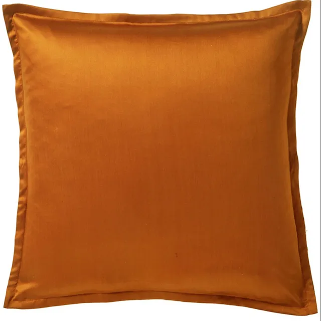 Blanc des Vosges kussensloop Mousson 65x65 cm cognac