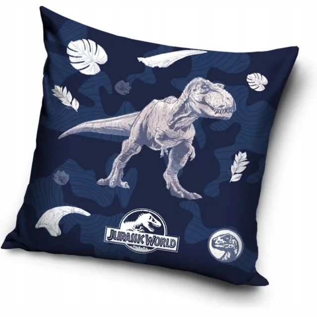 Carbotex Dino pluche kussensloop 40x40 cm - Jurassic World Multicolor