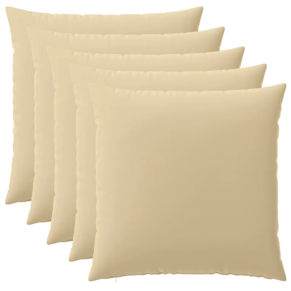 vidaXL Kussensloop 6 st HEERLEN Beige 60 x 60 cm Polyester, foto 3