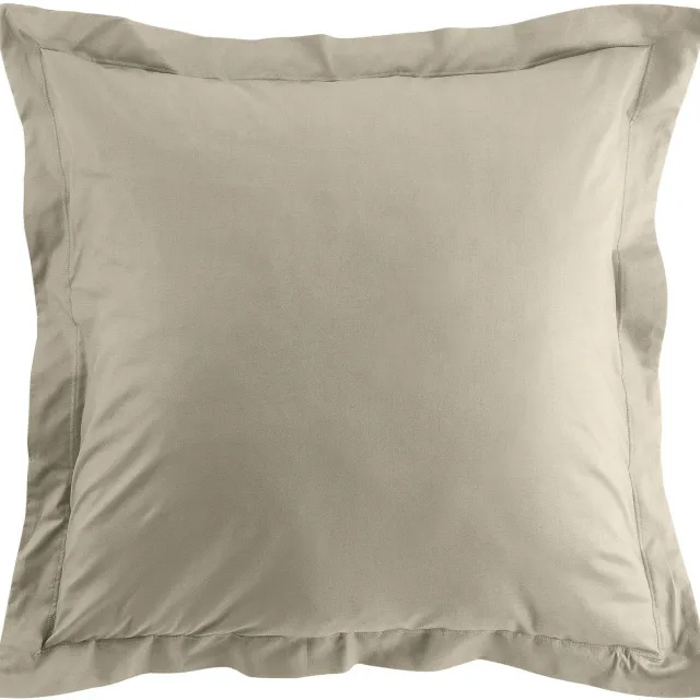 Douceur d intérieur Douceur d'intérieur - Kussensloop van biologisch katoen BIOLINA, 63 x 63 cm Taupe