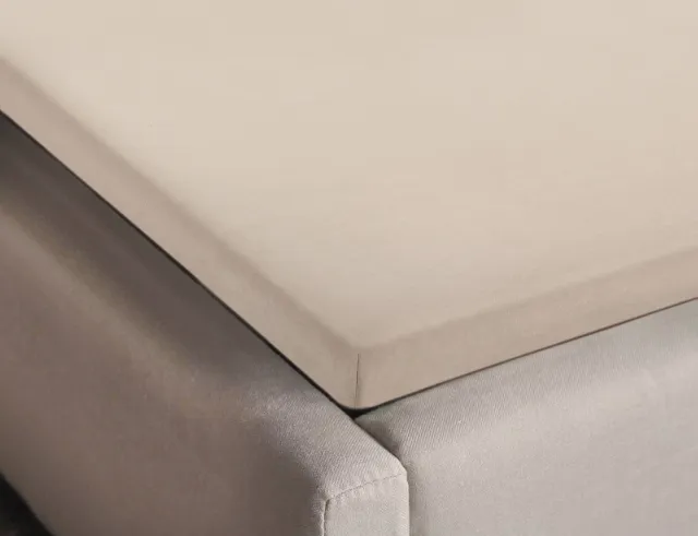 NOUS Living katoenen hoeslaken beige
