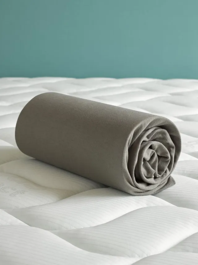 De Witte Lietaer Hoeslaken - Case Steeple Grey - Tweepersoons - 180 x 200/220-h40 - Katoen Jersey Donkergrijs