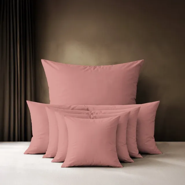lavea Kussenslopen 40x80 cm Set van 2 – Kussenhoezen van 100% Katoen, Zacht en Ademend met YKK-Ritssluiting, OEKO-TEX Gecertificeerd – Roze