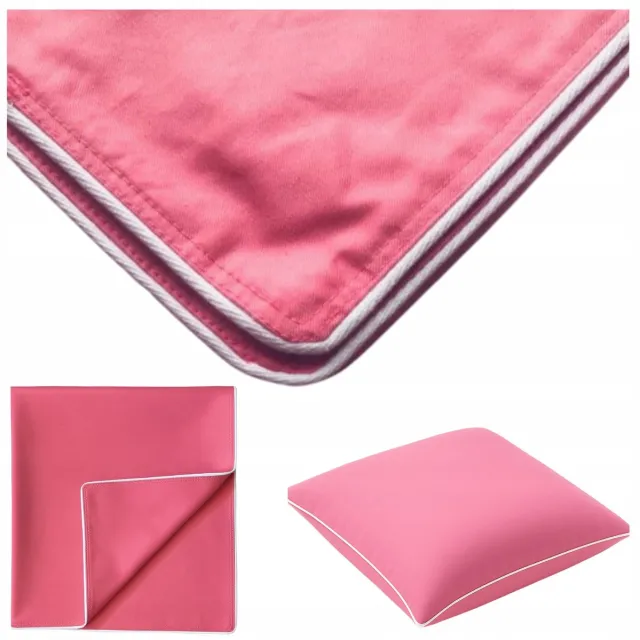 wsypa Merkloze Katoenen Kussensloop 70x80 cm Roze met Bies