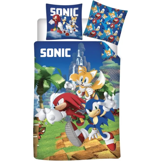 Sonic peuterdekbedovertrek Sonic 100 x 135 cm Blauw