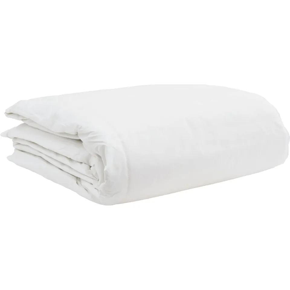 vidaXL Dekbed Set met kussen 3 st Wit Donsveertjes, foto 4