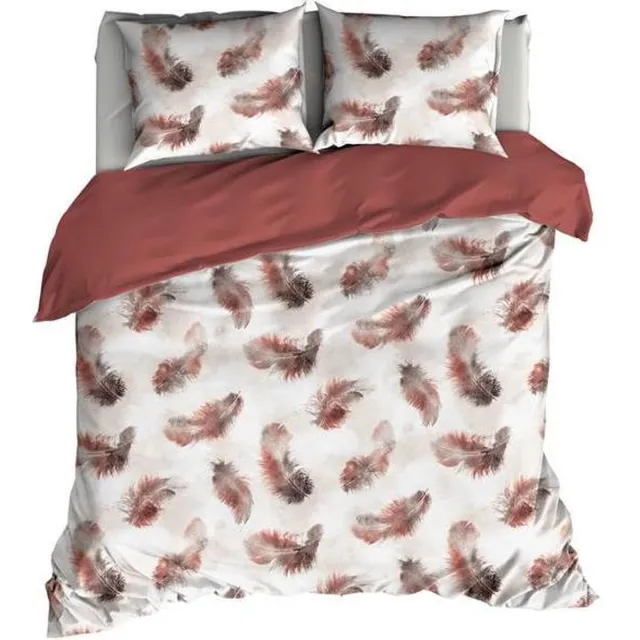 Satin D Or Satin d'Or - Dekbedovertrek - Tweepersoons - 200x200/220 cm + 2 kussenslopen 60x70 cm - Marsala
