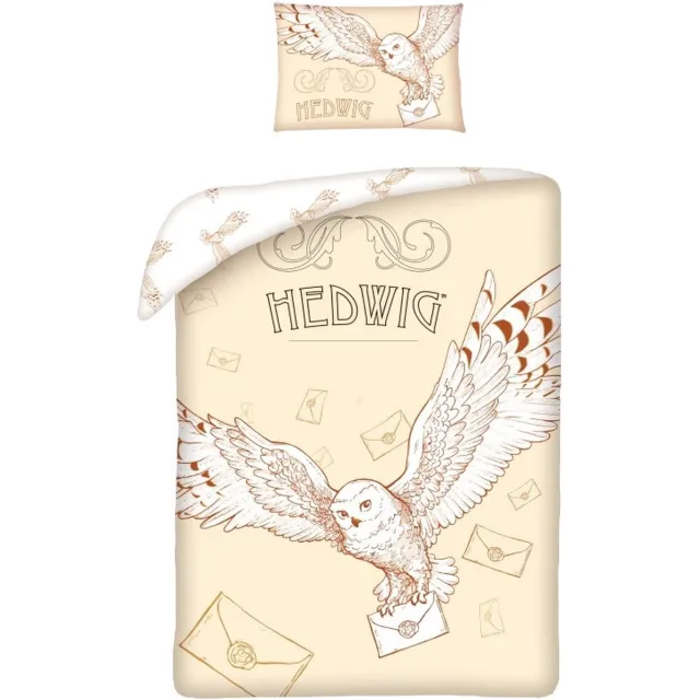 Harry Potter peuterdekbedovertrek Hedwig 100 x 135 cm - Katoen Multicolor