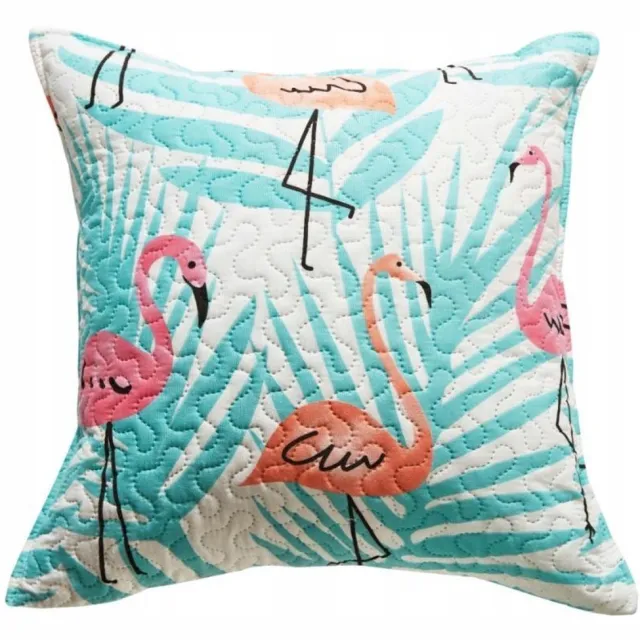 Spod Igły i Nitki Decoratieve Kussensloop Flamingo 45x45cm - Stijlvol en Comfortabel Veelkleurig