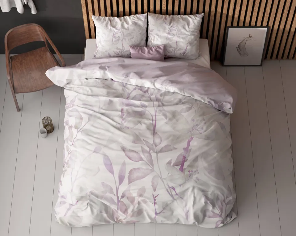 Sleeptime polyester dekbedovertrek 2-persoons (200x200 cm) wit, foto 2