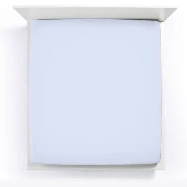 Bella Donna Jersey La Piccola Topperhoeslaken 100x190-200 cm hemelblauw-0523