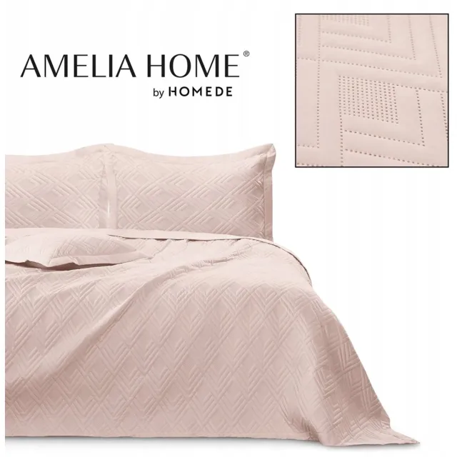 AmeliaHome Ophelia Dekbedovertrek Poederroze Microvezel