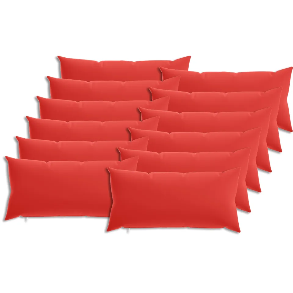 vidaXL Kussensloop 12 st HEERLEN Rood 40 x 80 cm Polyester, foto 3