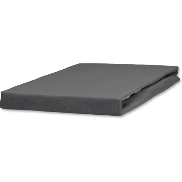 Victoria Jersey Katoenen Hoeslaken - Hoeslaken 140x200 - Antraciet