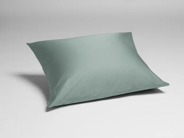 Yumeko kussensloop katoensatijn zeegroen 65x65 - Bio, eco & fairtrade - 1 stuk Sea Green