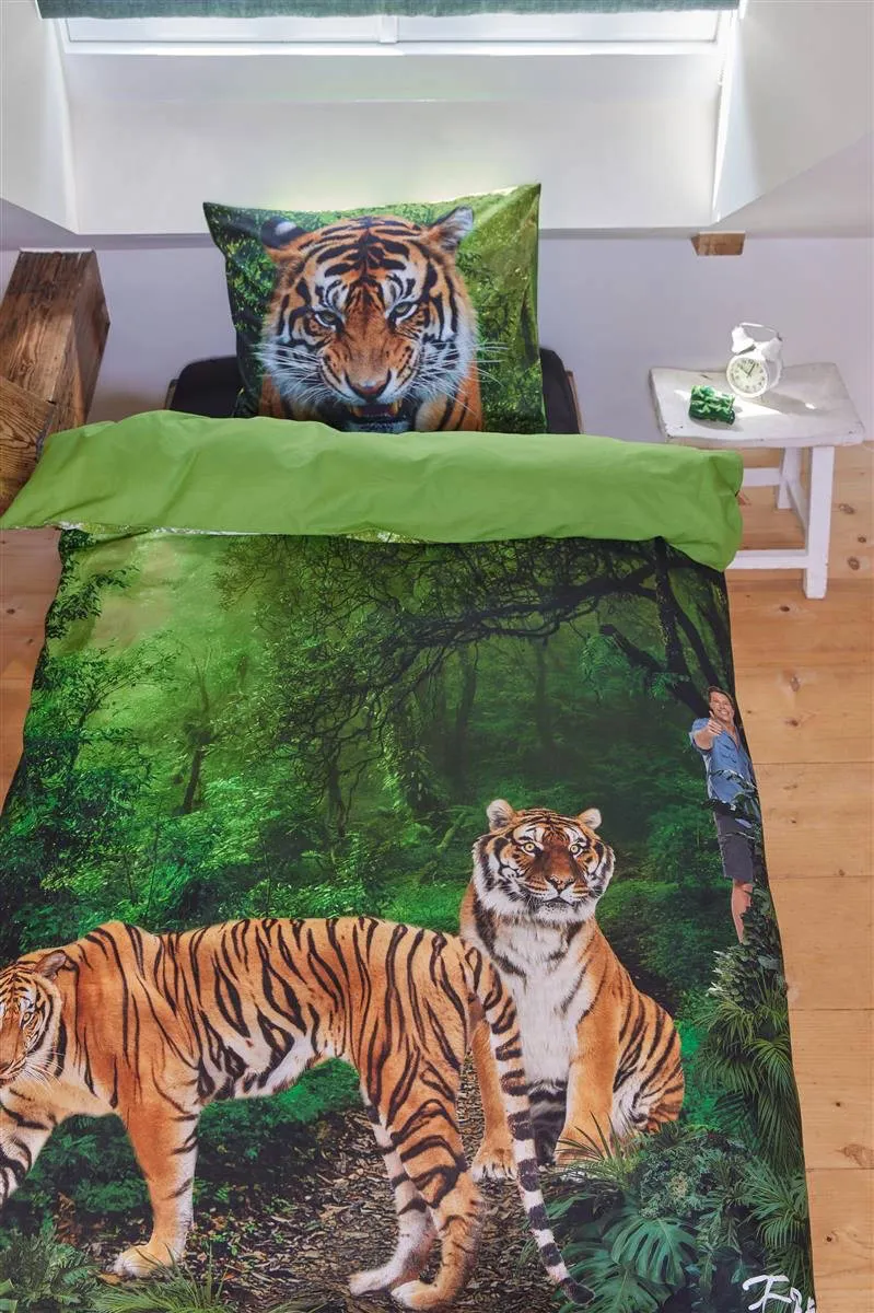 Freek Vonk katoenen dekbedovertrek 1-persoons (140x220 cm) groen, foto 3