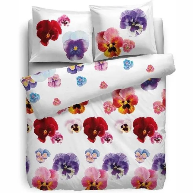 Heckettlane HNL Pure Cotton Violet Garden Dekbedovertrek - Multi