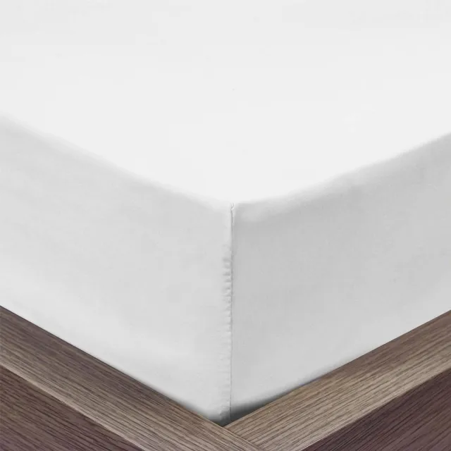 Beau Maison Hoeslaken 100% Katoen 144TC - Wit - 180x200 + 35cm
