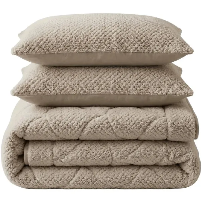 Zensation Lazy all-in-one dekbed Teddy fur - taupe