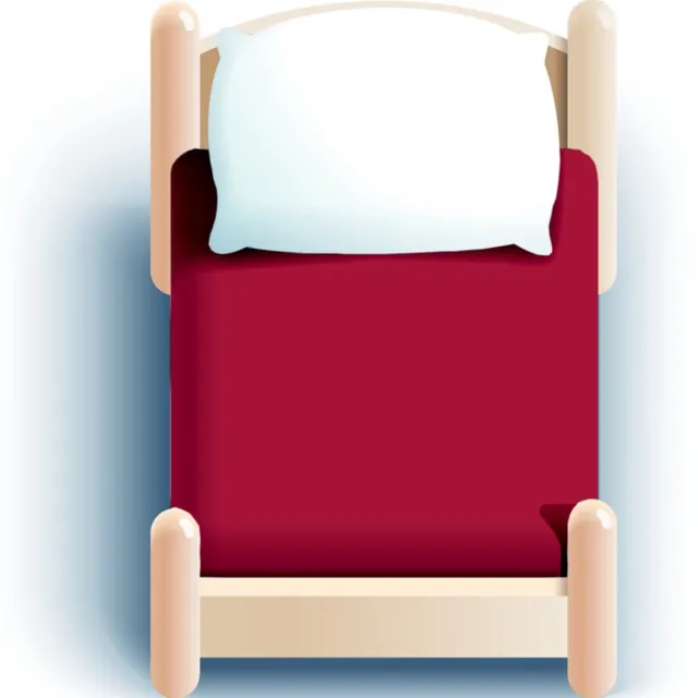 Hurtownia Tkanin Stanik Jersey Kinder Hoeslaken 70x140cm met Elastiek - Gecertificeerd Rood