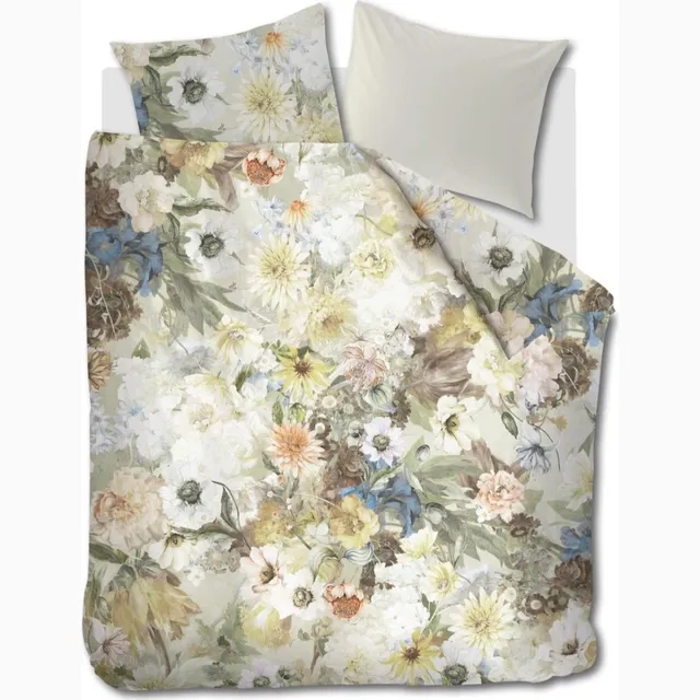 At Home by Beddinghouse Forever Flowers dekbedovertrek - Lits-Jumeaux - 240x200/220 cm - Groen