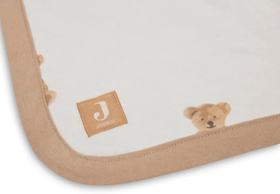 Jollein Teddy Bear gevoerde wiegdeken ecru, foto 6