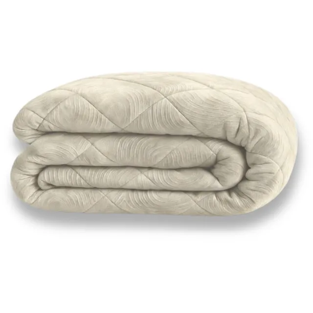 Y-not® Y-NOT - Velvet Dekbed Zonder Overtrek 200x200 - Japandi - Zomerdekbed - Zacht & Wasbaar - Pearl White Offwhite