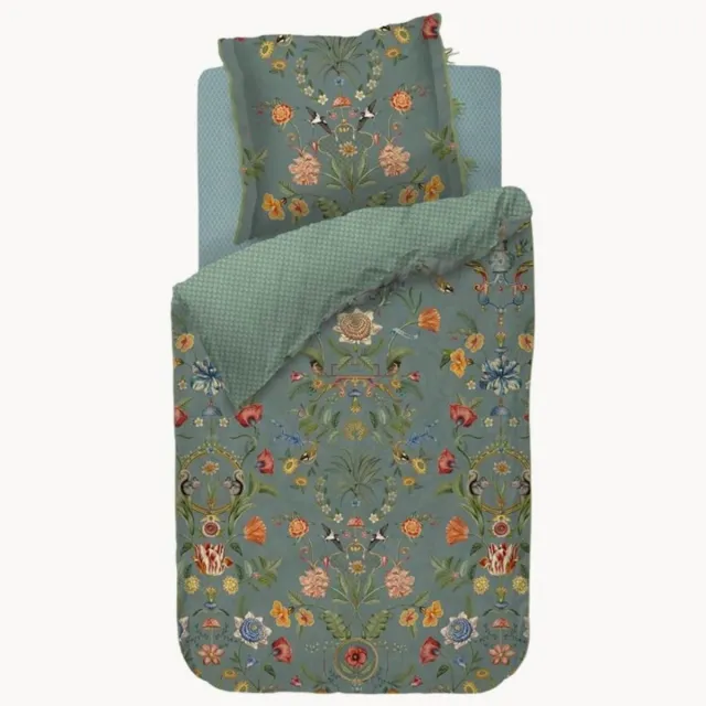 Pip Studio Katoenen perkal dekbedovertrekset Botanico Blauw