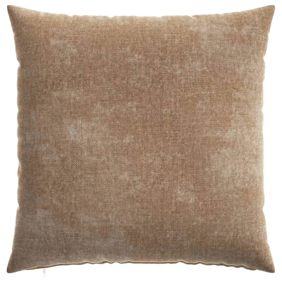 vidaXL Kussensloop 2 st HEERLEN Bruin 60 x 60 cm Chenille Stof, foto 3