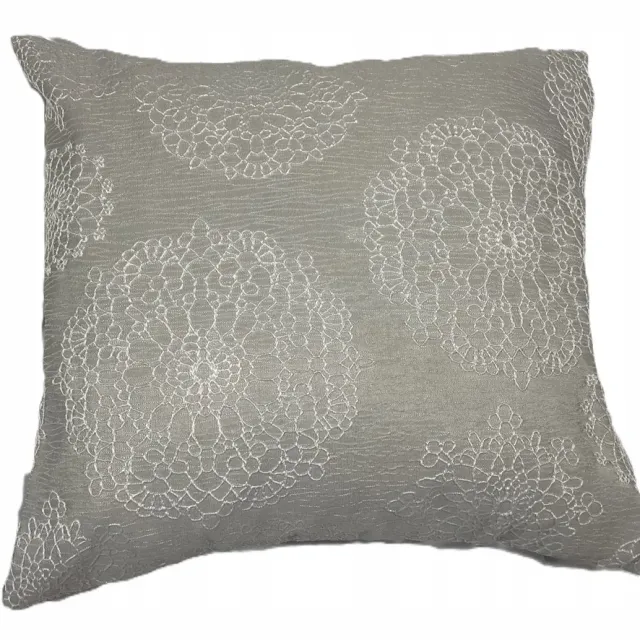 firanykraśnik Decoratieve Kussensloop 40x40 cm - Geborduurd Jacquard grijs