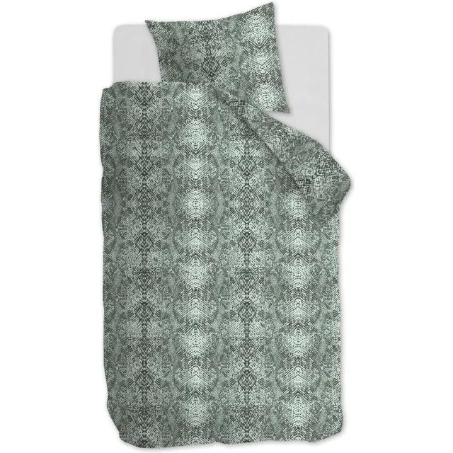 Ambiante Ruya dekbedovertrek - Eenpersoons - 140x200/220 - Groen