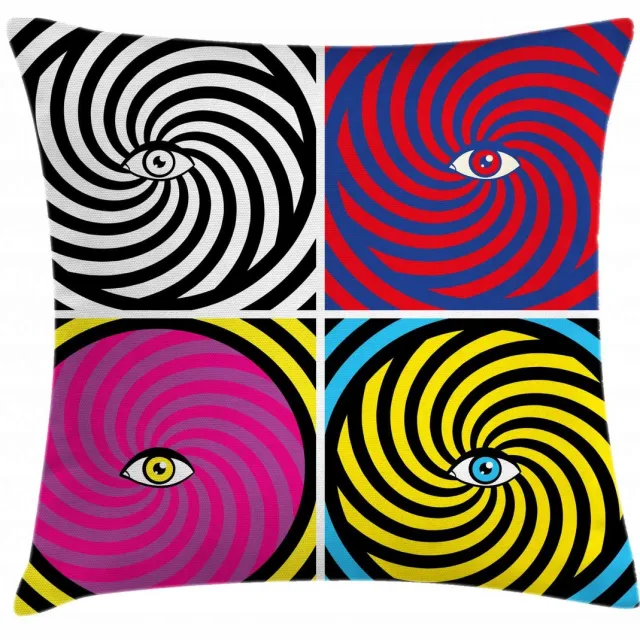 ABAKUHAUS Psychedelisch Kussenhoes – Dubbelzijdig, 45×45 cm, Multicolor Mehrfarbig