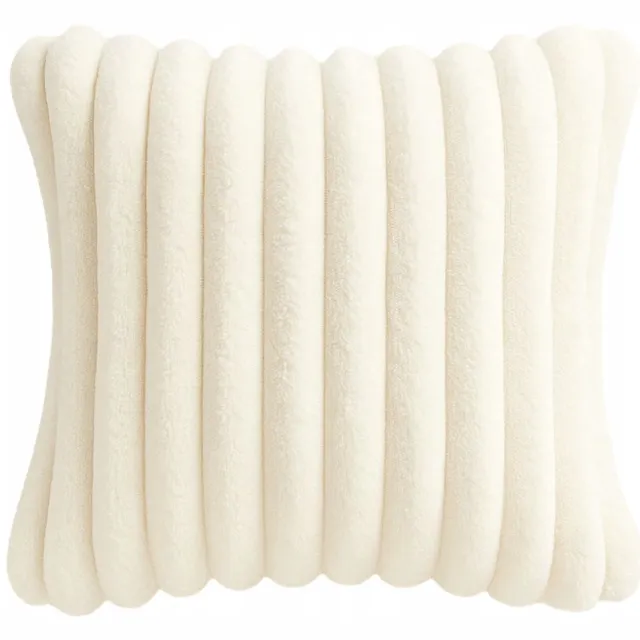 MMO-EURO Martyna Opiełka Premium Corduroy Velvet Kussenhoes 60x50 cm - Crème Vanilla