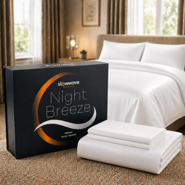 Slowwave NightBreeze dekbedovertrekset - Inclusief 2 kussenslopen - 100% TENCEL™ lyocell - Extreem zacht/comfortabel - Altijd een heerlijke slaaptemperatuur - Vochtregulerend - Hypoallergeen & antibacterieel - Kleur: Arctic White - Formaat: 200x220cm