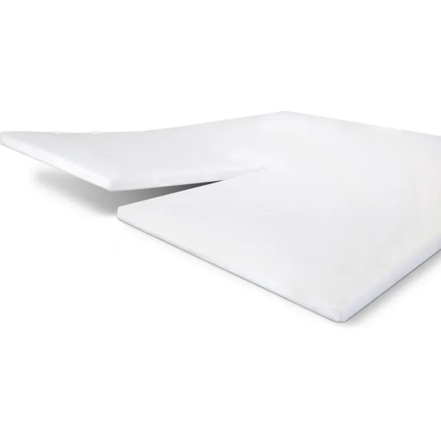 BYRKLUND Jersey Hoeslaken Split Topper - Hoeslaken 180x220 - 100% Katoen - Wit