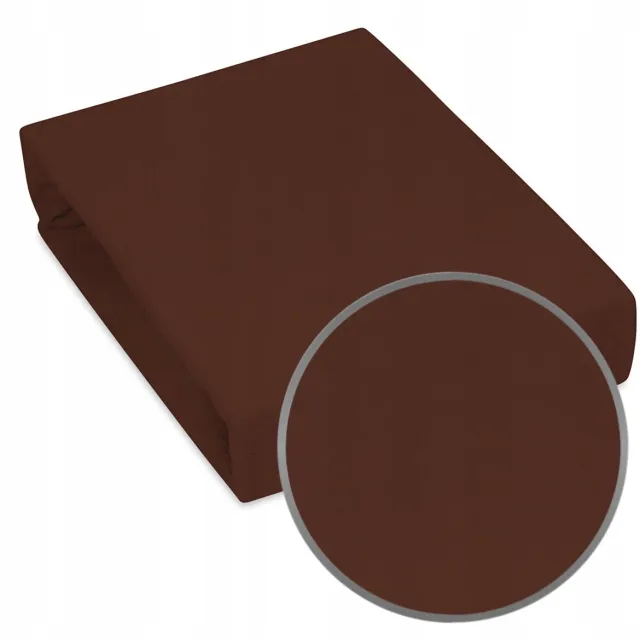 Designpremium Hoeslaken Terry 90x200 cm Donkerbruin