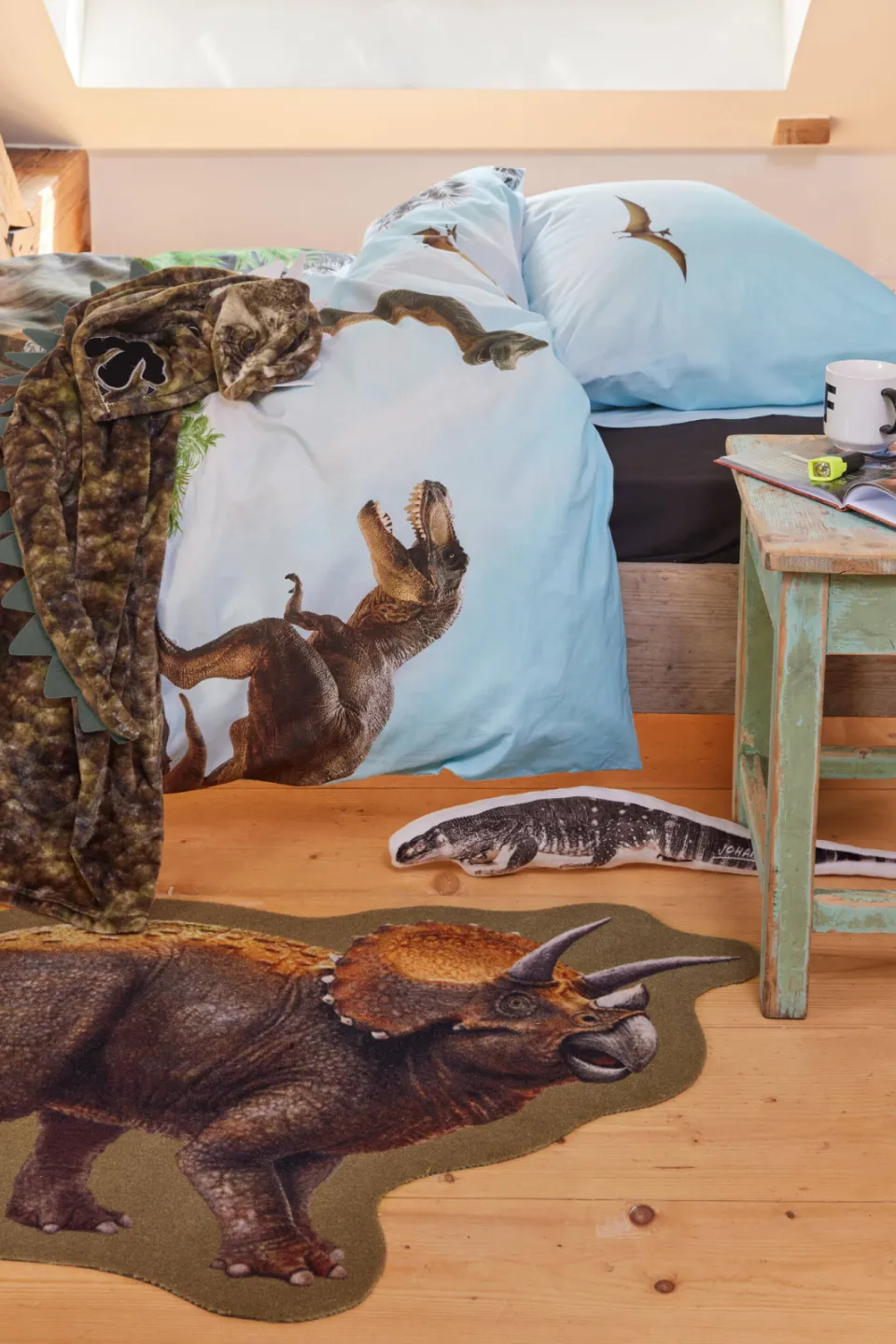 Freek Vonk Beddinghouse kids katoenen dekbedovertrek dino 1 persoons (140x200 cm) multi, foto 5