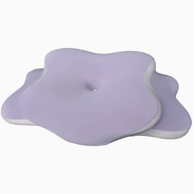 Maisentiel Ergonomisch traagschuim neksteunkussen 60 x 35 cm met afneembare hoes Paars