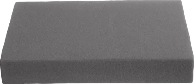 Ambiante Hoeslaken Topdek Jersey Antraciet 160x200 cm - 100% Katoen