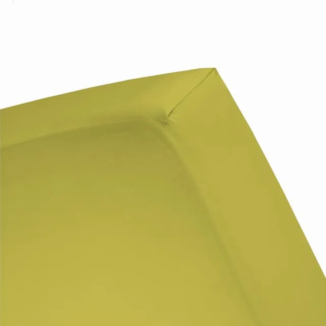 Damai Hoeslaken (tot 25 cm) - Double Jersey - 140 x 200/210/220 - 150 x 200 cm - Celery