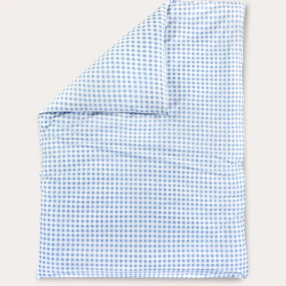 NOUS Kids katoenen dekbedovertrek ledikant blauw, foto 2