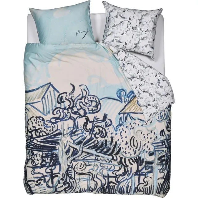 Beddinghouse x Van Gogh Museum Vieux Vignoble dekbedovertrek - Blauw