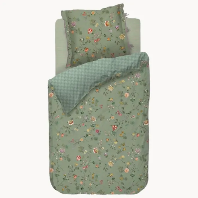 Pip Studio Katoenen perkal dekbedovertrekset La Dolce Vita Groen
