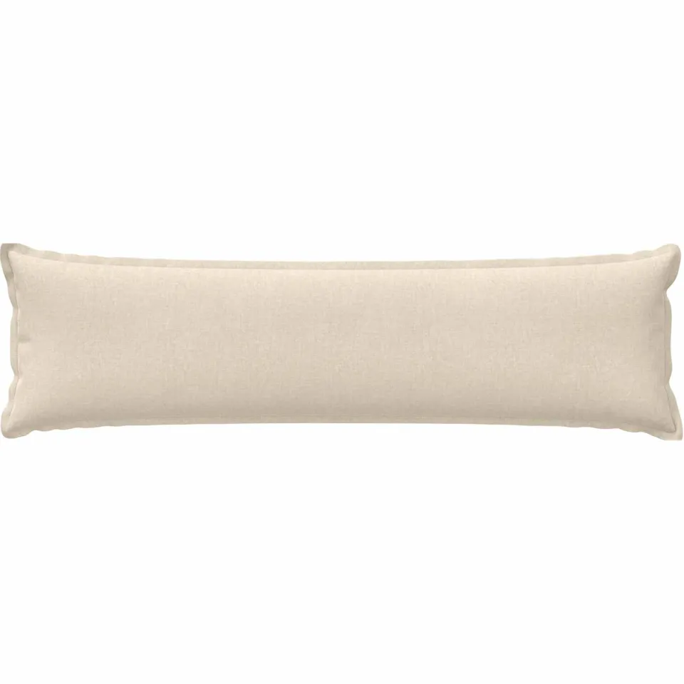vidaXL Kussensloop 2 st HOUTEN Crèmekleurig 40 x 145 cm Chenille Stof, foto 2