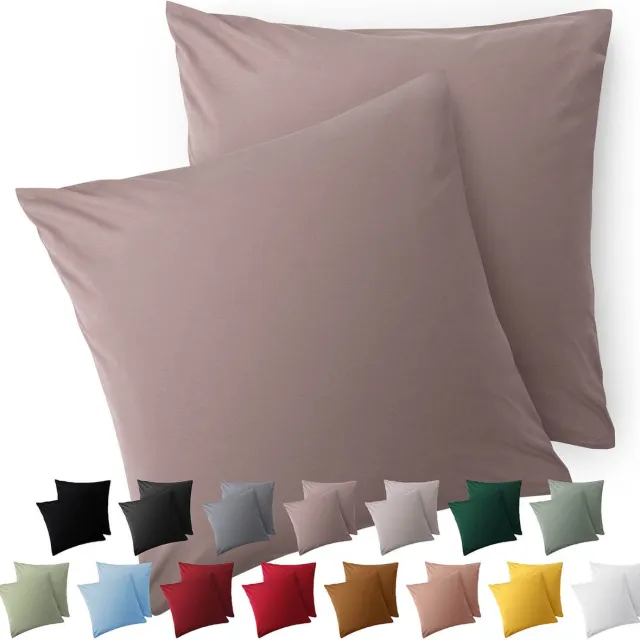 Blumtal Kussensloop Microvezel Kussenhoes 60 x 60 cm - Taupe - Set van 2